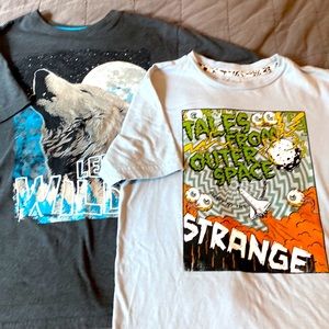 Bundle of (2) boys Size 10-12 Tshirts by Amplify & Wonder Nation